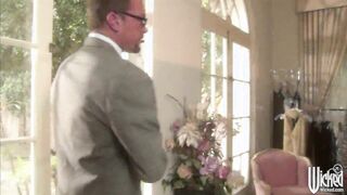 Busty Hottie   Does Fellatio & Nails Mature Cock.