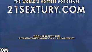 Two Shameless Blonde Girls  Amelie & Ioana Share 1 Eager Boner 