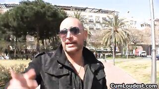 Slutty bitch gets her tight pussy fucked