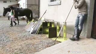 Gorgeous Brunette Screwed In The Straw