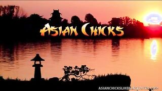 Hungry Asian Cutie Sticks Unit In Throat & Pussy