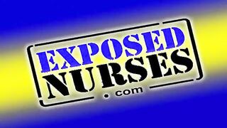 Awesome-Titted Nurse Masturbates Self Inside Gyne Clinic