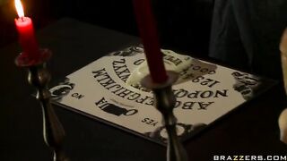 Busty Blonde Janine Lindemulder Jams Big Cock In Mouth & Pussy