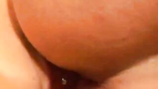 Teen with pierced tongue licks male ass