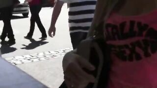 Blonde student shows her tits and pussy before riding dick