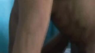 Bear gives bj and rimjob to stud thick dick