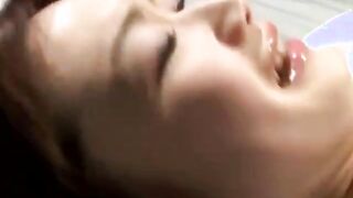 Asian youngster disiplined with red wax