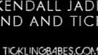 Tickling a sexy model