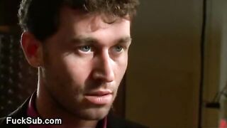 Hard tied hot babe assfucked