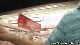 Straight dude tricked at gay gloryhole