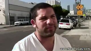 First time gay gives hot blowjob