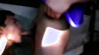 Public blowjob from a male student which leads to cumshot