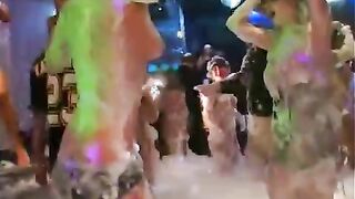 Pornstars fucking under bubbles