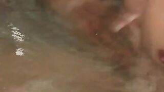 Hottest ebony babe grinds cock after sucking