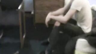 Amateur twink sucking college roommate