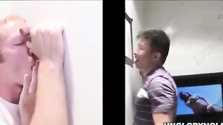 Straight guy mislead to gay gloryhole