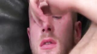 Guy loves stuffing his dick in his ass so he can bounce on it