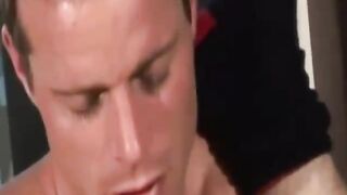 Nice and slowly he goes with his dick in his ass