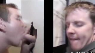 Straight dude being pamper by gay lips