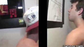 Straight guy mislead to gay gloryhole