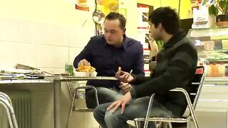 Host takes his eager visitor to the Amsterdam hookers