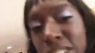 Black stud licks pussy to get his hard dick in there