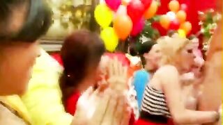 Special lapdance with with audience at sexy party