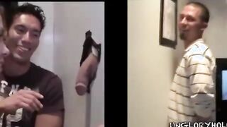 Straight guy enjoys a gay suck job