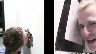 Hard stud tricked into gay suck job