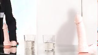 Jap hostesses public masturbation w toy