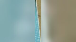 Dude films latin girlfriend in shower and gets a blowjob