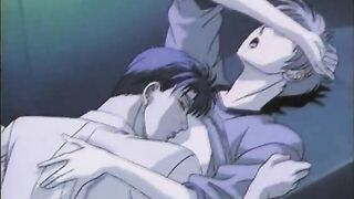 Virgin anime gets his cock sucked