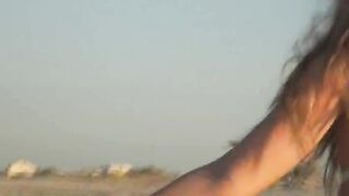 ultra hot outdoor bang with cameraman