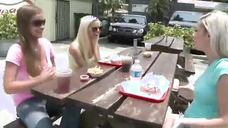 Horny blonde babes loves licking pussy