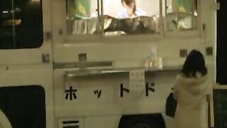 Asian teen pussy getting toyd on the job