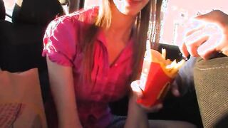 Sex with my busty princess in the car