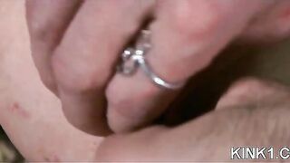 Shaved Pussy in Bondage