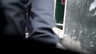 Real Dutch whore is giving head to old dude