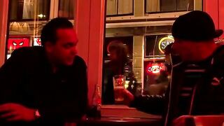 Tourist visits the red light district