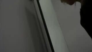 Blonde teen sucks cock in change room for cash