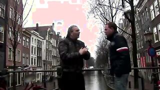 Blonde whore considers her next visitor