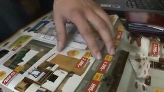 She bounds on it faster and faster crying louder