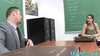 Teen kinkster blows and rides