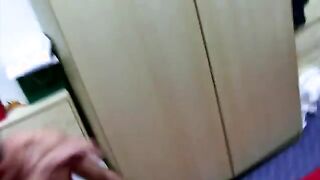 Straight teen dildo play