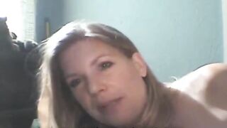 Average slut talks about selling herself and jumps on man to suck dick