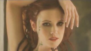 Painted bodies posing naked