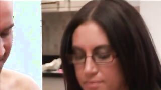 Load of hot cfnm chicks with big tits get cock jerking