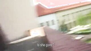 Amateur blonde is bumping in a cock