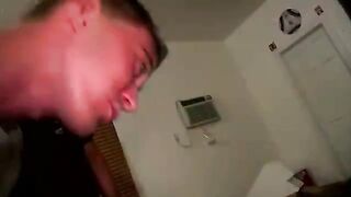 Real frat hazing dildo play