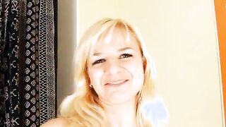 luxury blond with huge natural tits